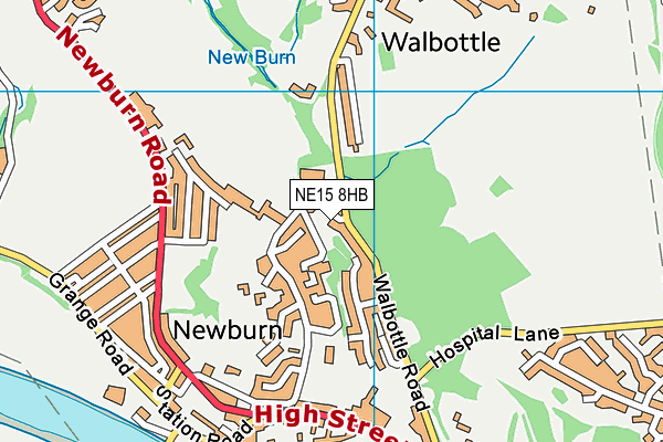 NE15 8HB map - OS VectorMap District (Ordnance Survey) NE15 8HB map - OS VectorMap District (Ordnance Survey)