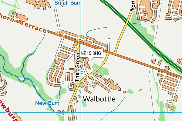 NE15 8HG map - OS VectorMap District (Ordnance Survey) NE15 8HG map - OS VectorMap District (Ordnance Survey)