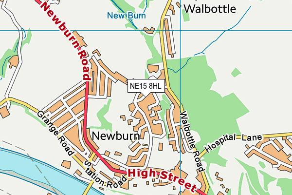 NE15 8HL map - OS VectorMap District (Ordnance Survey) NE15 8HL map - OS VectorMap District (Ordnance Survey)