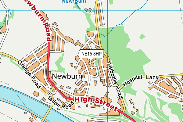 NE15 8HP map - OS VectorMap District (Ordnance Survey) NE15 8HP map - OS VectorMap District (Ordnance Survey)