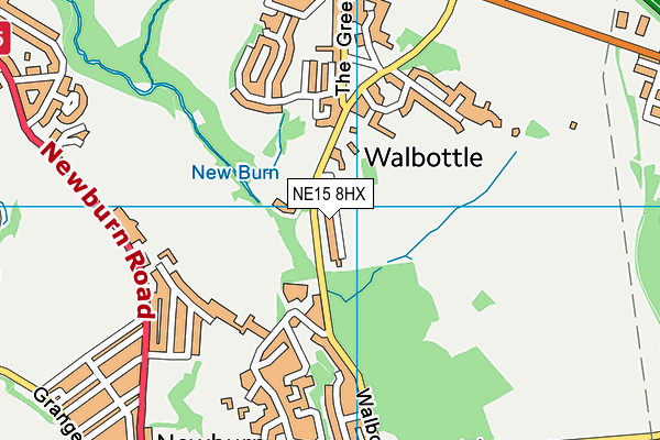 NE15 8HX map - OS VectorMap District (Ordnance Survey) NE15 8HX map - OS VectorMap District (Ordnance Survey)