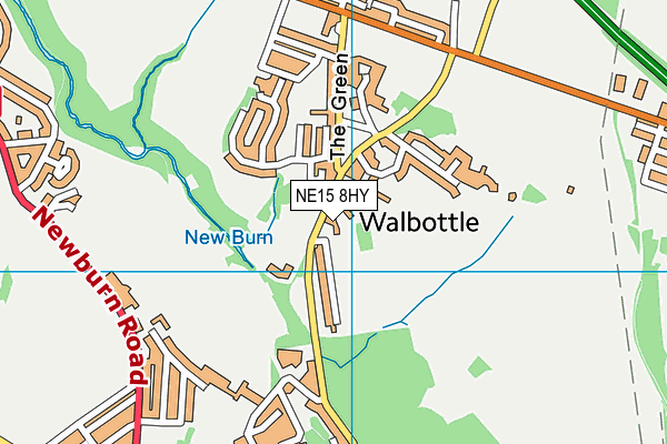 NE15 8HY map - OS VectorMap District (Ordnance Survey)