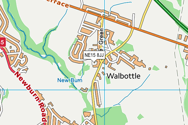 NE15 8JJ map - OS VectorMap District (Ordnance Survey) NE15 8JJ map - OS VectorMap District (Ordnance Survey)