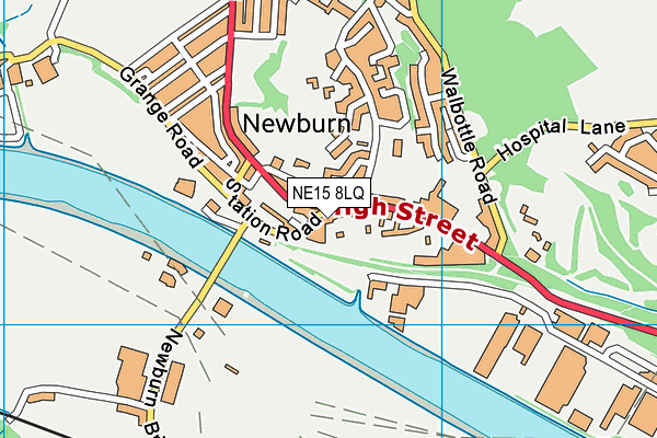 NE15 8LQ map - OS VectorMap District (Ordnance Survey) NE15 8LQ map - OS VectorMap District (Ordnance Survey)