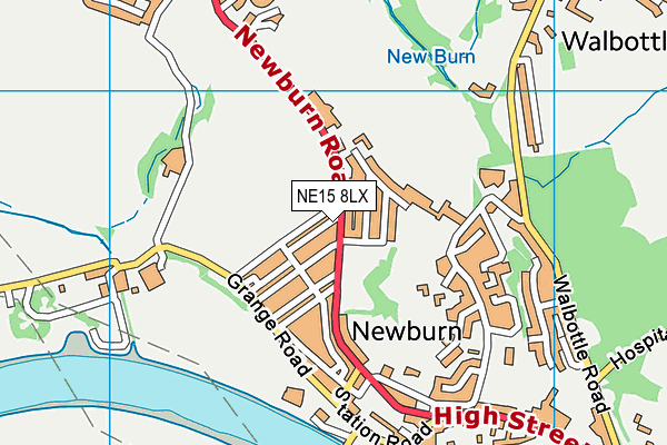 NE15 8LX map - OS VectorMap District (Ordnance Survey) NE15 8LX map - OS VectorMap District (Ordnance Survey)