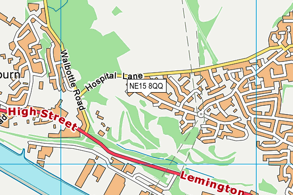 NE15 8QQ map - OS VectorMap District (Ordnance Survey) NE15 8QQ map - OS VectorMap District (Ordnance Survey)