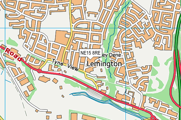NE15 8RE map - OS VectorMap District (Ordnance Survey) NE15 8RE map - OS VectorMap District (Ordnance Survey)