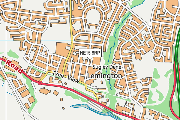 NE15 8RP map - OS VectorMap District (Ordnance Survey) NE15 8RP map - OS VectorMap District (Ordnance Survey)