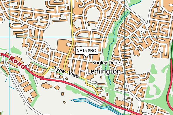 NE15 8RQ map - OS VectorMap District (Ordnance Survey) NE15 8RQ map - OS VectorMap District (Ordnance Survey)