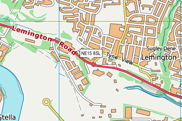 NE15 8SL map - OS VectorMap District (Ordnance Survey) NE15 8SL map - OS VectorMap District (Ordnance Survey)