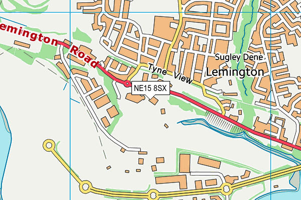 NE15 8SX map - OS VectorMap District (Ordnance Survey) NE15 8SX map - OS VectorMap District (Ordnance Survey)