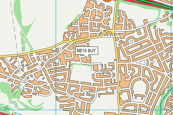 NE15 8UY map - OS VectorMap District (Ordnance Survey) NE15 8UY map - OS VectorMap District (Ordnance Survey)