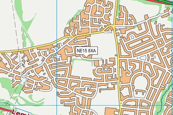 NE15 8XA map - OS VectorMap District (Ordnance Survey) NE15 8XA map - OS VectorMap District (Ordnance Survey)