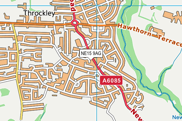 NE15 9AG map - OS VectorMap District (Ordnance Survey) NE15 9AG map - OS VectorMap District (Ordnance Survey)