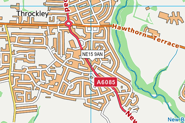 NE15 9AN map - OS VectorMap District (Ordnance Survey) NE15 9AN map - OS VectorMap District (Ordnance Survey)
