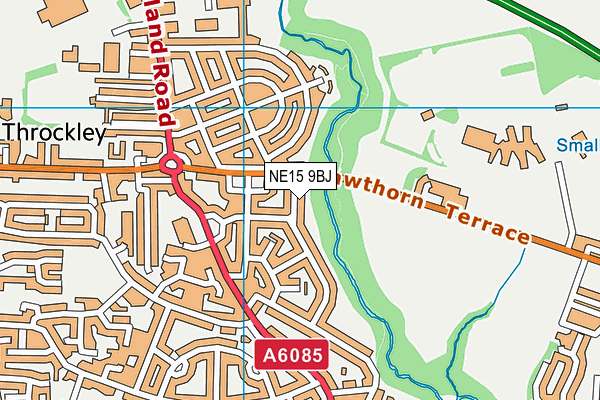 NE15 9BJ map - OS VectorMap District (Ordnance Survey) NE15 9BJ map - OS VectorMap District (Ordnance Survey)