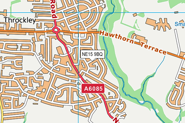 NE15 9BQ map - OS VectorMap District (Ordnance Survey) NE15 9BQ map - OS VectorMap District (Ordnance Survey)