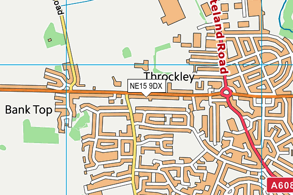 NE15 9DX map - OS VectorMap District (Ordnance Survey) NE15 9DX map - OS VectorMap District (Ordnance Survey)