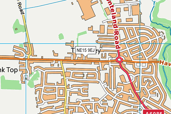 NE15 9EJ map - OS VectorMap District (Ordnance Survey) NE15 9EJ map - OS VectorMap District (Ordnance Survey)