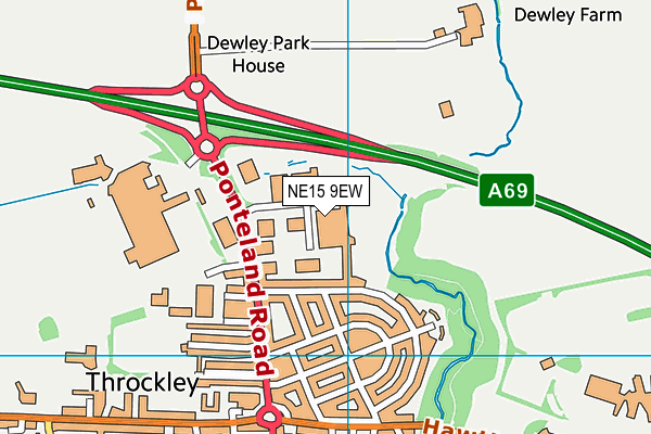 NE15 9EW map - OS VectorMap District (Ordnance Survey) NE15 9EW map - OS VectorMap District (Ordnance Survey)