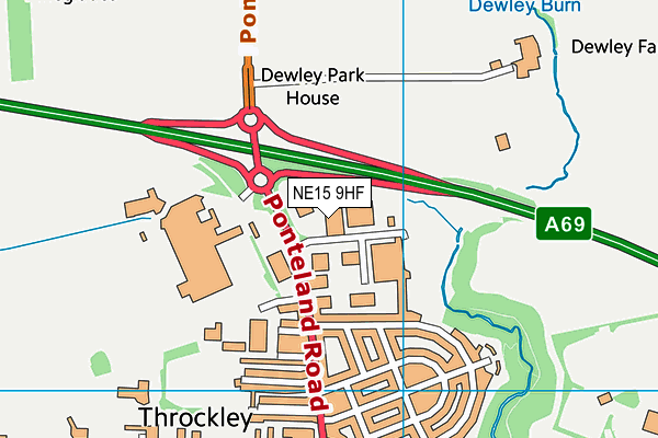 NE15 9HF map - OS VectorMap District (Ordnance Survey) NE15 9HF map - OS VectorMap District (Ordnance Survey)