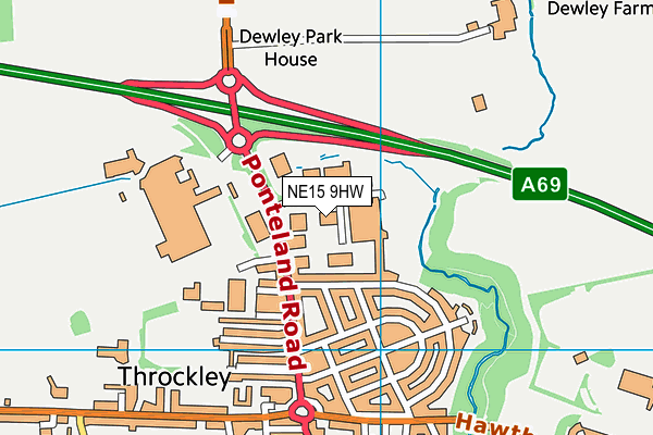 NE15 9HW map - OS VectorMap District (Ordnance Survey) NE15 9HW map - OS VectorMap District (Ordnance Survey)
