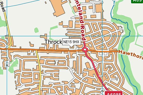NE15 9HX map - OS VectorMap District (Ordnance Survey) NE15 9HX map - OS VectorMap District (Ordnance Survey)