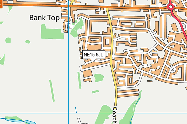 NE15 9JL map - OS VectorMap District (Ordnance Survey) NE15 9JL map - OS VectorMap District (Ordnance Survey)
