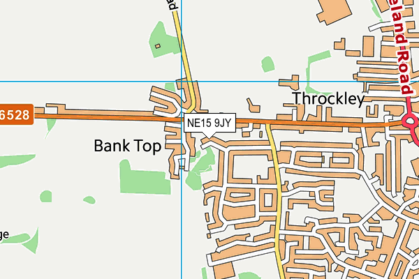 NE15 9JY map - OS VectorMap District (Ordnance Survey) NE15 9JY map - OS VectorMap District (Ordnance Survey)