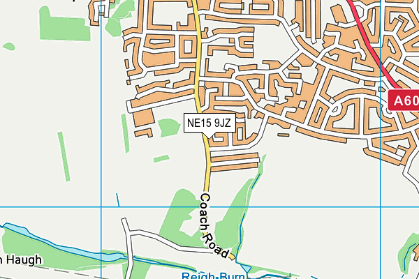 NE15 9JZ map - OS VectorMap District (Ordnance Survey) NE15 9JZ map - OS VectorMap District (Ordnance Survey)