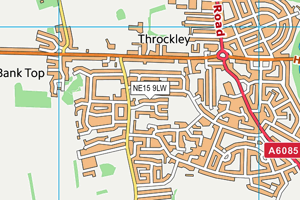NE15 9LW map - OS VectorMap District (Ordnance Survey) NE15 9LW map - OS VectorMap District (Ordnance Survey)