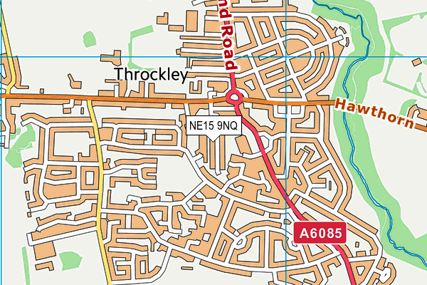 NE15 9NQ map - OS VectorMap District (Ordnance Survey) NE15 9NQ map - OS VectorMap District (Ordnance Survey)