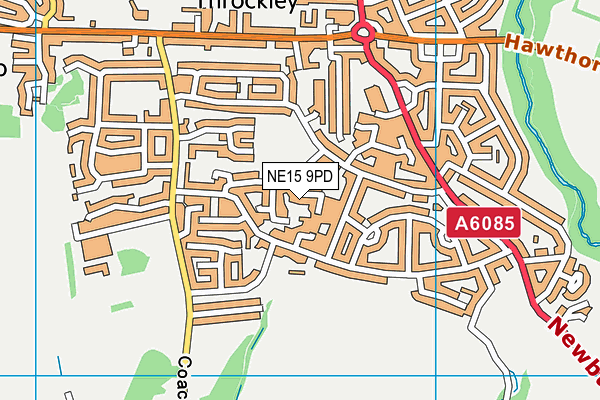 NE15 9PD map - OS VectorMap District (Ordnance Survey) NE15 9PD map - OS VectorMap District (Ordnance Survey)