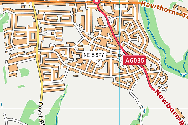 NE15 9PY map - OS VectorMap District (Ordnance Survey) NE15 9PY map - OS VectorMap District (Ordnance Survey)