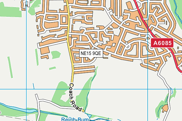 NE15 9QE map - OS VectorMap District (Ordnance Survey) NE15 9QE map - OS VectorMap District (Ordnance Survey)