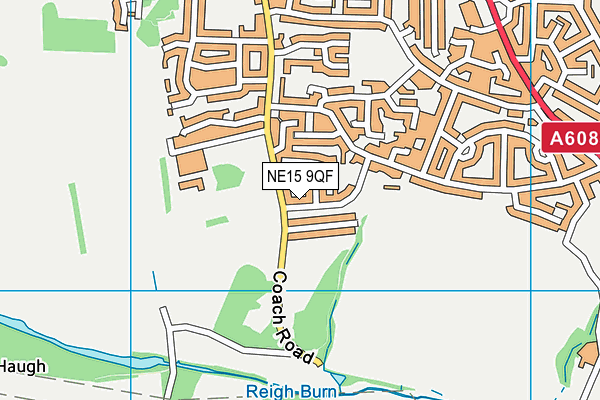 NE15 9QF map - OS VectorMap District (Ordnance Survey) NE15 9QF map - OS VectorMap District (Ordnance Survey)