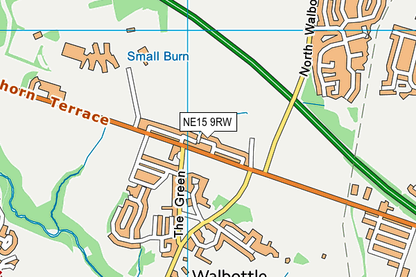 NE15 9RW map - OS VectorMap District (Ordnance Survey) NE15 9RW map - OS VectorMap District (Ordnance Survey)