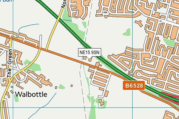 NE15 9SN map - OS VectorMap District (Ordnance Survey) NE15 9SN map - OS VectorMap District (Ordnance Survey)