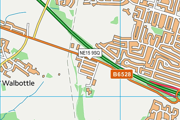 NE15 9SQ map - OS VectorMap District (Ordnance Survey) NE15 9SQ map - OS VectorMap District (Ordnance Survey)