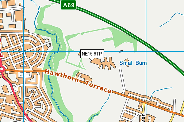 NE15 9TP map - OS VectorMap District (Ordnance Survey) NE15 9TP map - OS VectorMap District (Ordnance Survey)