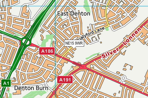 NE15 9WR map - OS VectorMap District (Ordnance Survey) NE15 9WR map - OS VectorMap District (Ordnance Survey)