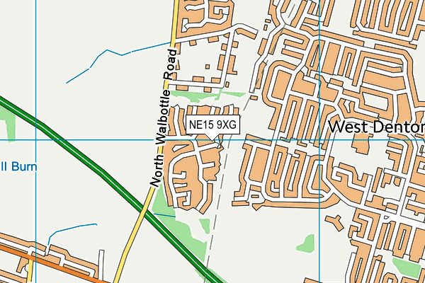 NE15 9XG map - OS VectorMap District (Ordnance Survey) NE15 9XG map - OS VectorMap District (Ordnance Survey)