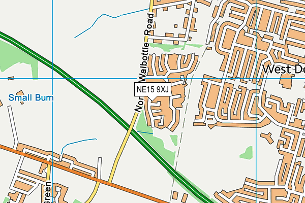 NE15 9XJ map - OS VectorMap District (Ordnance Survey) NE15 9XJ map - OS VectorMap District (Ordnance Survey)