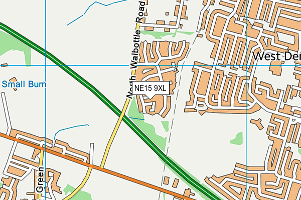 NE15 9XL map - OS VectorMap District (Ordnance Survey) NE15 9XL map - OS VectorMap District (Ordnance Survey)