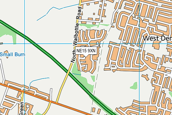 NE15 9XN map - OS VectorMap District (Ordnance Survey) NE15 9XN map - OS VectorMap District (Ordnance Survey)