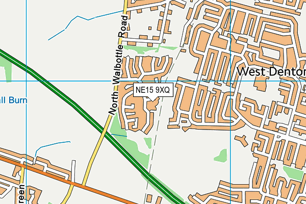 NE15 9XQ map - OS VectorMap District (Ordnance Survey) NE15 9XQ map - OS VectorMap District (Ordnance Survey)