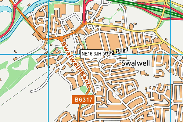 NE16 3JH map - OS VectorMap District (Ordnance Survey) NE16 3JH map - OS VectorMap District (Ordnance Survey)