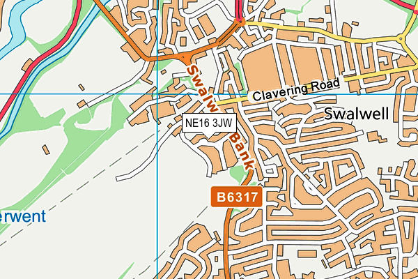 NE16 3JW map - OS VectorMap District (Ordnance Survey) NE16 3JW map - OS VectorMap District (Ordnance Survey)