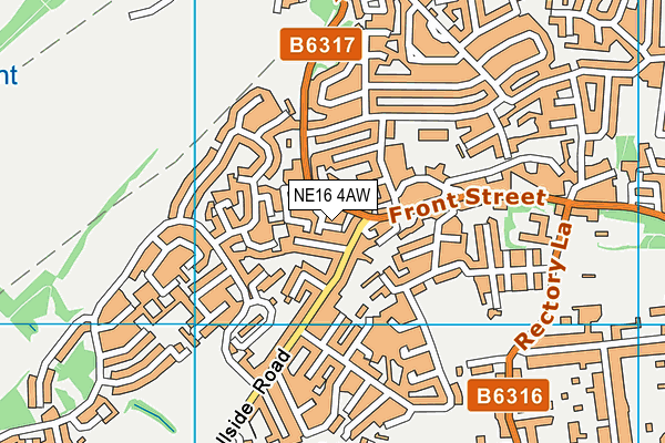 NE16 4AW map - OS VectorMap District (Ordnance Survey) NE16 4AW map - OS VectorMap District (Ordnance Survey)