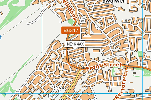 NE16 4AX map - OS VectorMap District (Ordnance Survey) NE16 4AX map - OS VectorMap District (Ordnance Survey)